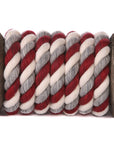 Twisted Cotton Rope (Burgundy, Silver & White) (5723325825)
