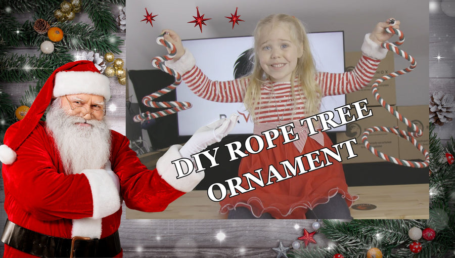 Christmas Tree Using Rope Easy DIY Cotton Rope Tree Ornaments Tutorial | Ravenox