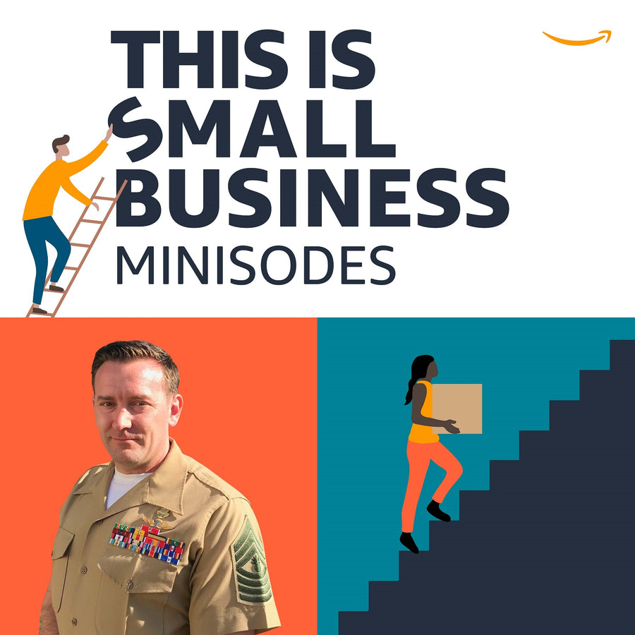 Sean Brownlee, Ravenox CEO, being interviewed on Amazon's 'This is Small Business' podcast, discussing the intricacies of manufacturing.