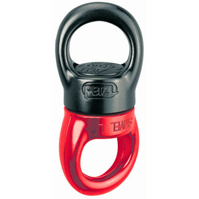 Petzl SWIVEL L black and red ball-bearing swivel, manufacturer reference P58 L