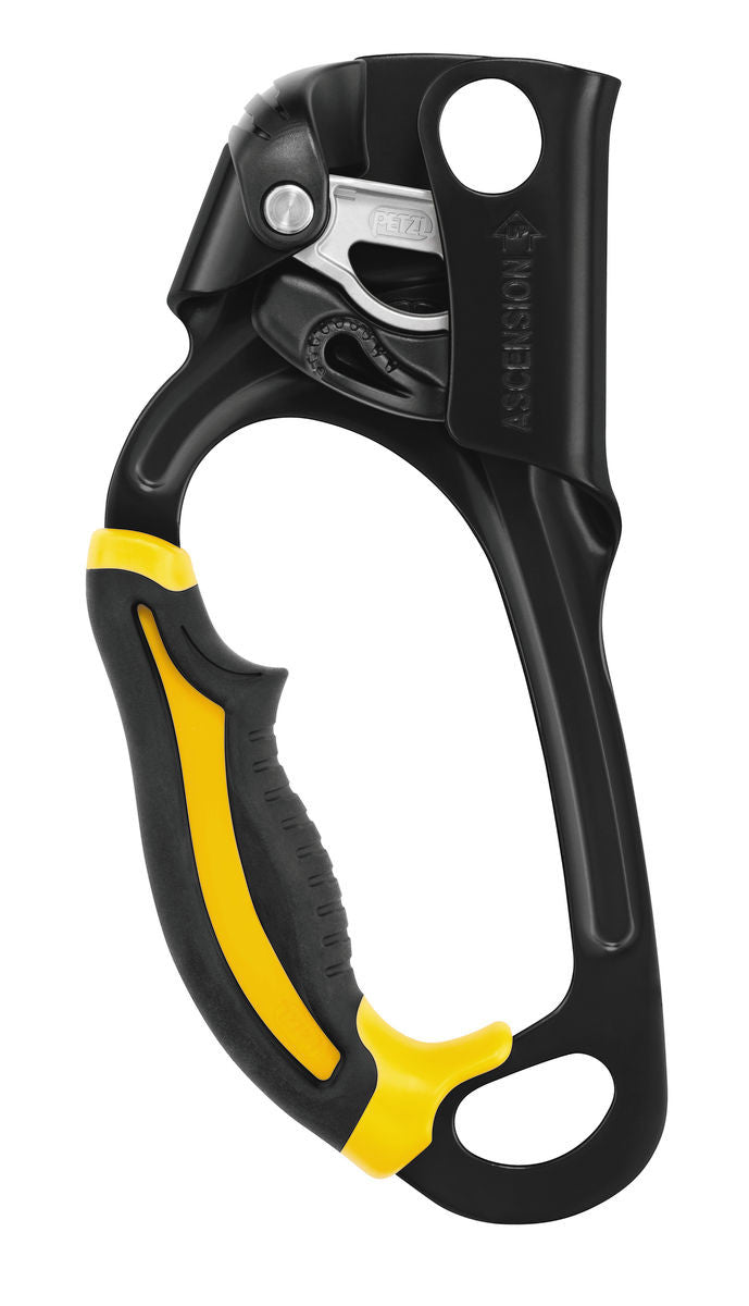 Petzl ASCENSION Handled Ascender - Left Hand - Black/Yellow - B17ALA