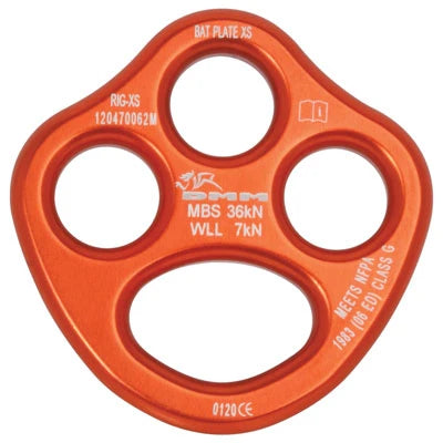 DMM Bat XS Rigging Plate - Orange - RIG-XS-OR