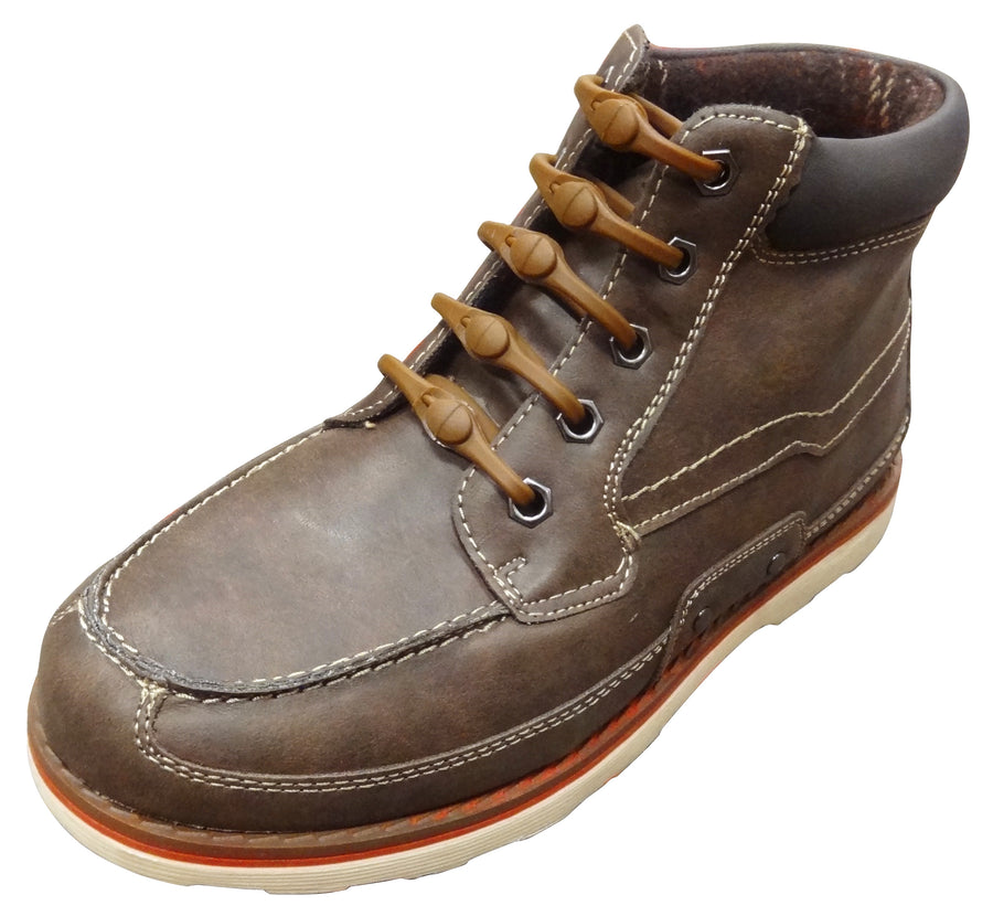 Brown Elastic No Tie Shoelaces - Effortless and Fashionable (8198507823341)