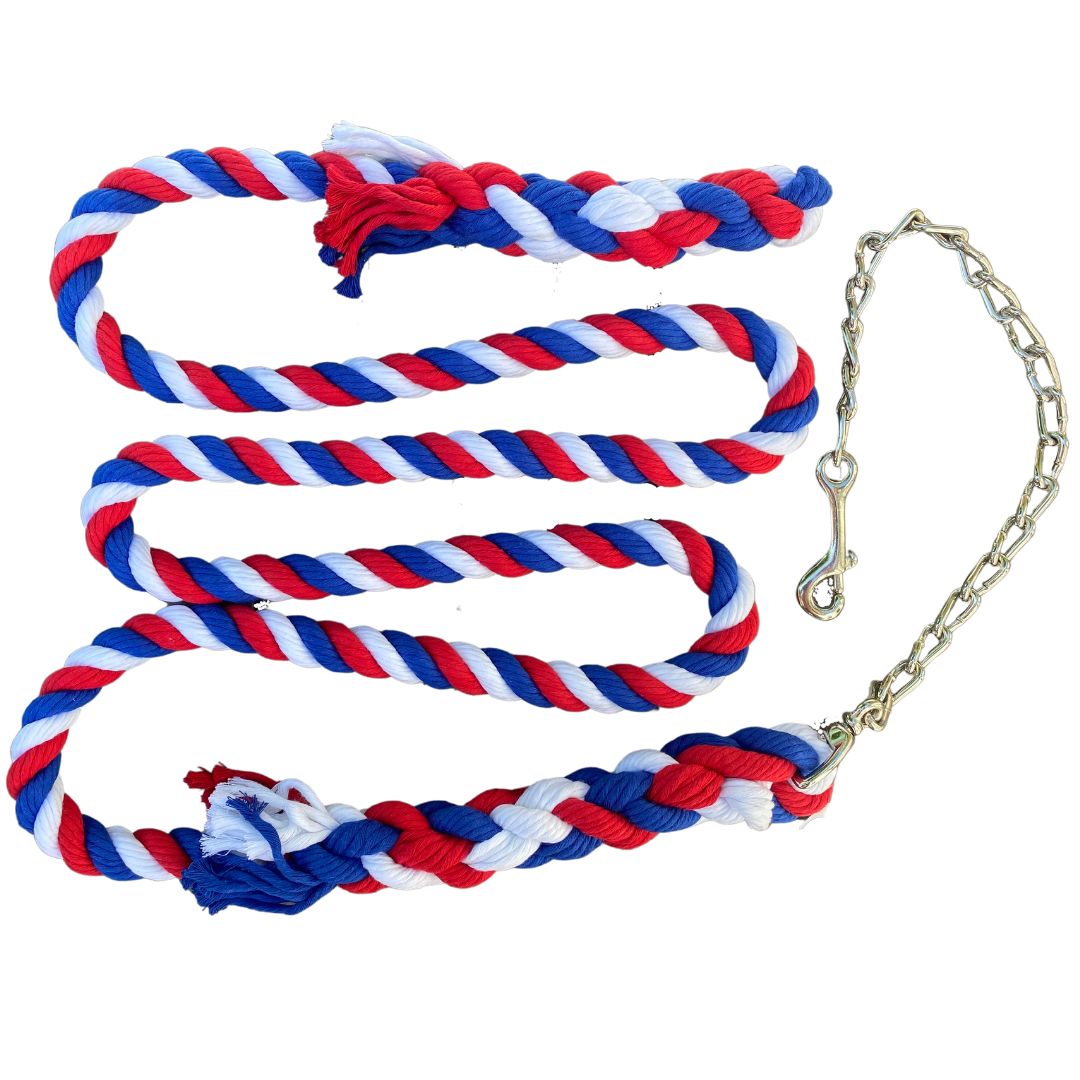 Handmade Cotton Horse Lead with Chain (1806013268058)