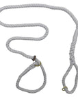 Image of Ravenox Handmade Cotton Slip Lead Dog Leash in a pristine Snow White color. The leash is crafted from high-quality cotton, presenting a pure white hue that exudes simplicity and elegance. It features a comfortable and adjustable loop handle along with a slip knot, making it versatile for different dog sizes. The leash's tightly woven texture highlights its durability and functionality, making it an ideal choice for daily walks with a touch of sophistication. (1778149359706)