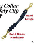 Leather Safety Cord Attachment Strap for Dog Collars and Harnesses (8092414836973)
