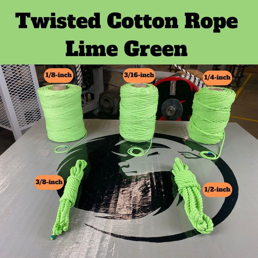 Ravenox's vibrant Lime Green Cotton Rope, showcasing its versatility and brightness, perfect for creative crafts, DIY projects, and unique home décor. (3869011457)