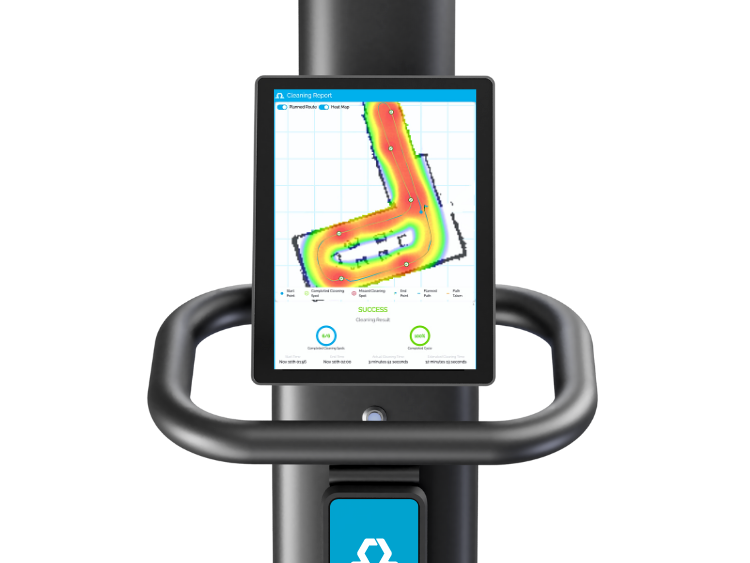 OhmniClean Autonomous UV-C Front-line workers rely on Ravenox's OhmniClean Robot shown actively disinfecting a medical clinic room, targeting a 99.99% germ-free environment. (8207407251693)