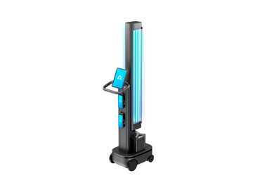 Ravenox features the OhmniClean Disinfecting Robot from OhmniLabs, showcasing its sleek design and UV-C technology for efficient pathogen elimination. (8207407251693)