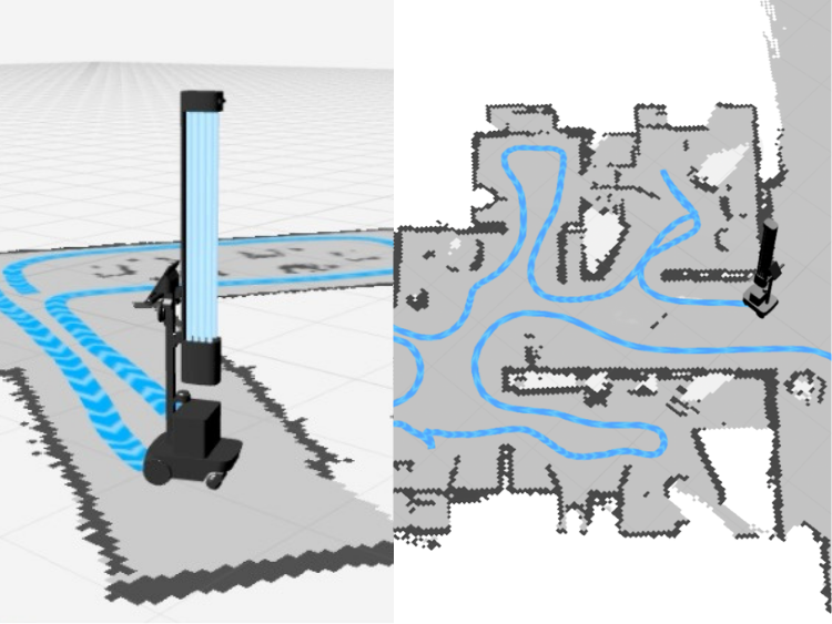 OhmniClean Autonomous UV-C OhmniLabs' OhmniClean's smart safety sensors ensure safe operation in a bustling restaurant kitchen, as part of Ravenox's solution for hospitality cleanliness. (8207407251693)