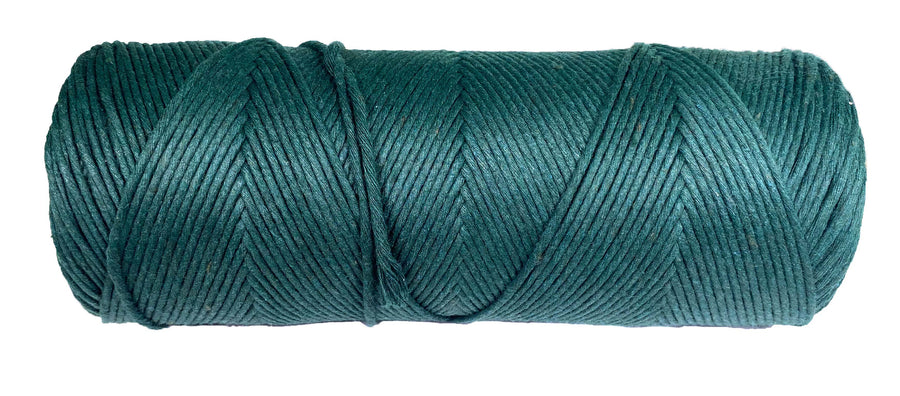 2mm & 3mm Single Strand Cotton Macrame Cord (Green) (8357474730221)