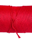 2mm & 3mm Single Strand Cotton Macrame Cord (Red) (8357476827373)