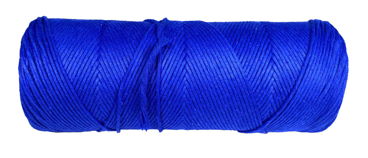 2mm & 3mm Single Strand Cotton Macrame Cord (Royal Blue) (8357477089517)