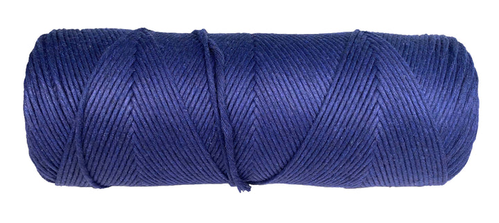 2mm & 3mm Single Strand Cotton Macrame Cord (Navy Blue) (8357475975405)