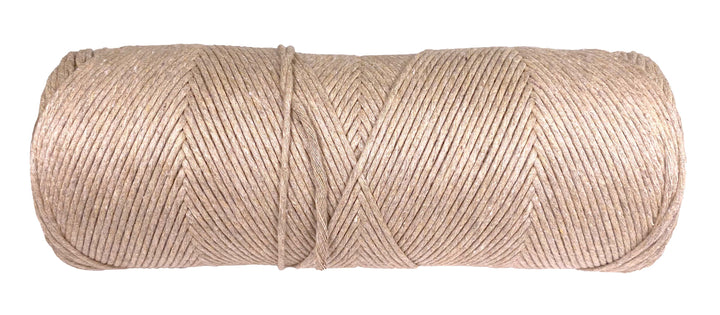 Ravenox Tan Cotton Macramé Cord | Natural Cord for Macramé Projects 5 mm x 500 Yards