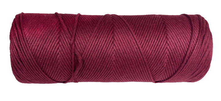 2mm & 3mm Single Strand Cotton Macrame Cord (Burgundy) (8357472567533)