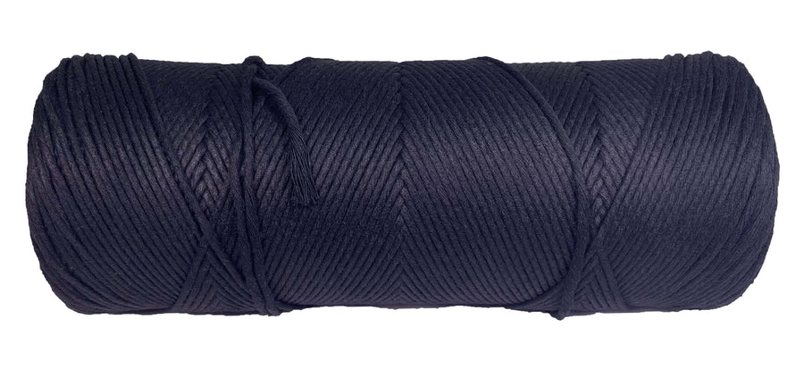 Ravenox Black Cotton Whipping Twine on a spool, perfect for creating sleek and durable end knots in various ropes. (8431823257837)