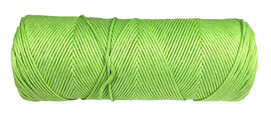 Spool of eye-catching Ravenox Lime Green Cotton Whipping Twine, ensuring a lively, fray-free rope experience. (8431823257837)