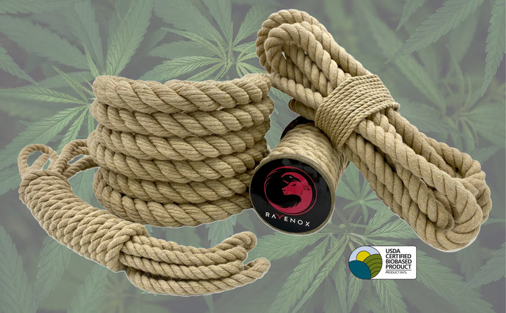 True Cannabis Hemp Rope Cord Twine by Ravenox for indoor outdoor arts crafts tug of war adventure