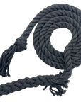 Ravenox grey twisted cotton horse lead with a sturdy bolt snap attachment. (6479825409)