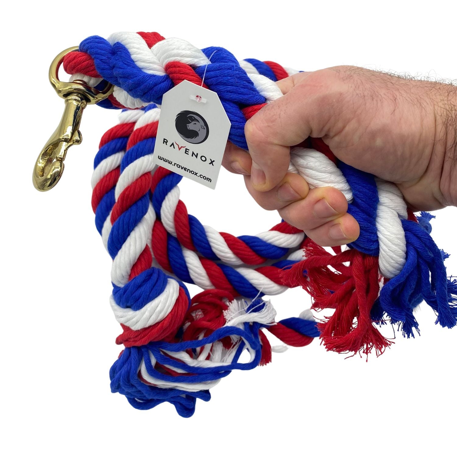 Ravenox Large Horse Lead Red Snow White Royal Blue Leading Horses Rope (6479825409)