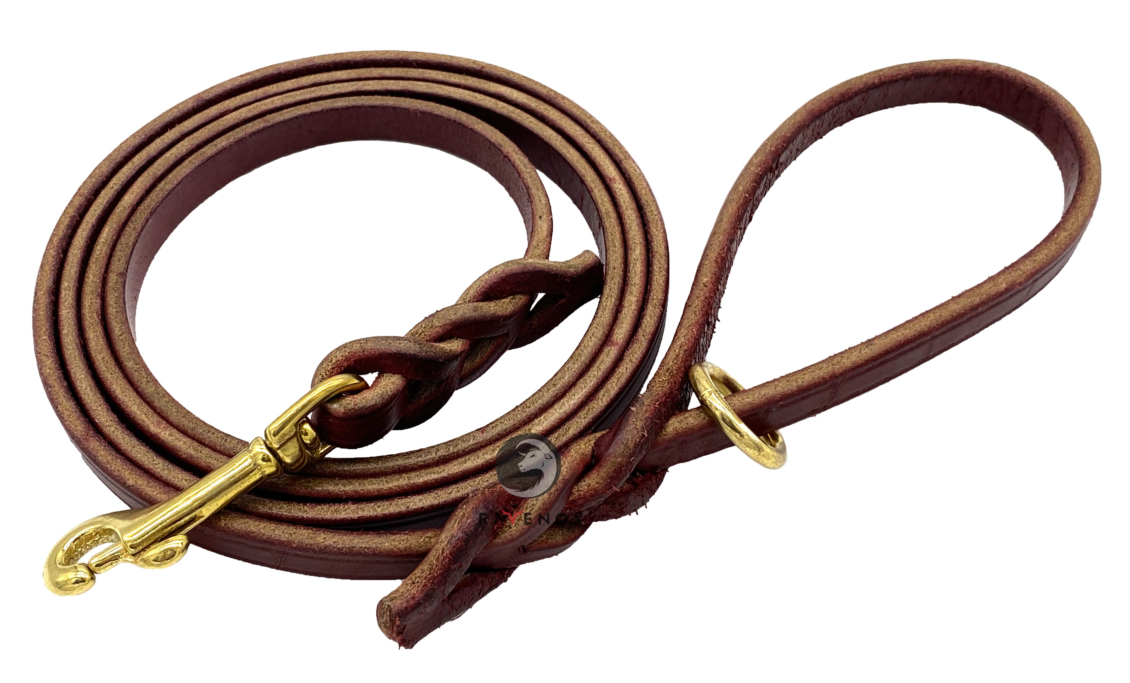 Braid Leather Dog Leash or Lead Real Genuine Leather Dark Brown Braided  Leather and Heavy-duty Brass Clasp Featuring 'love Knot' -  Canada