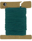Vibrant Green Ravenox Macrame Cord, offered in 2mm and 3mm thicknesses, coiled neatly on a cardboard disk to showcase the lush color and premium texture. (8357474730221)