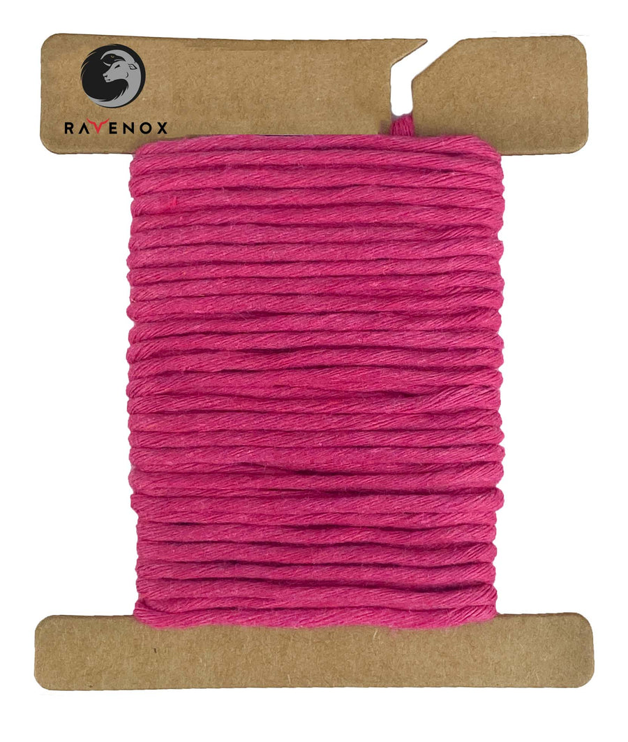 Ravenox Hot Pink Macrame Cord - Vibrant 2mm & 3mm Single Strands