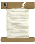 Natural White Ravenox Macrame Cord made of 100% cotton in 2mm & 3mm thickness, displayed on a cardboard disk, highlighting the organic tone and quality. (7469797376237)