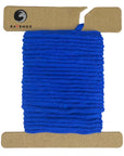Cut of resplendent Ravenox Royal Blue Cotton Whipping Twine on a card, designed for majestic and secure rope crafts. (8431823257837)