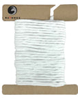 Ravenox Snow White Cotton Whipping Twine presented on a card, pure and enduring for crisp rope finishes. (8431823257837)