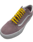 Yellow No Tie Silicone Shoelaces on shoe - Stylish and Convenient footwear choice. (8198507823341)
