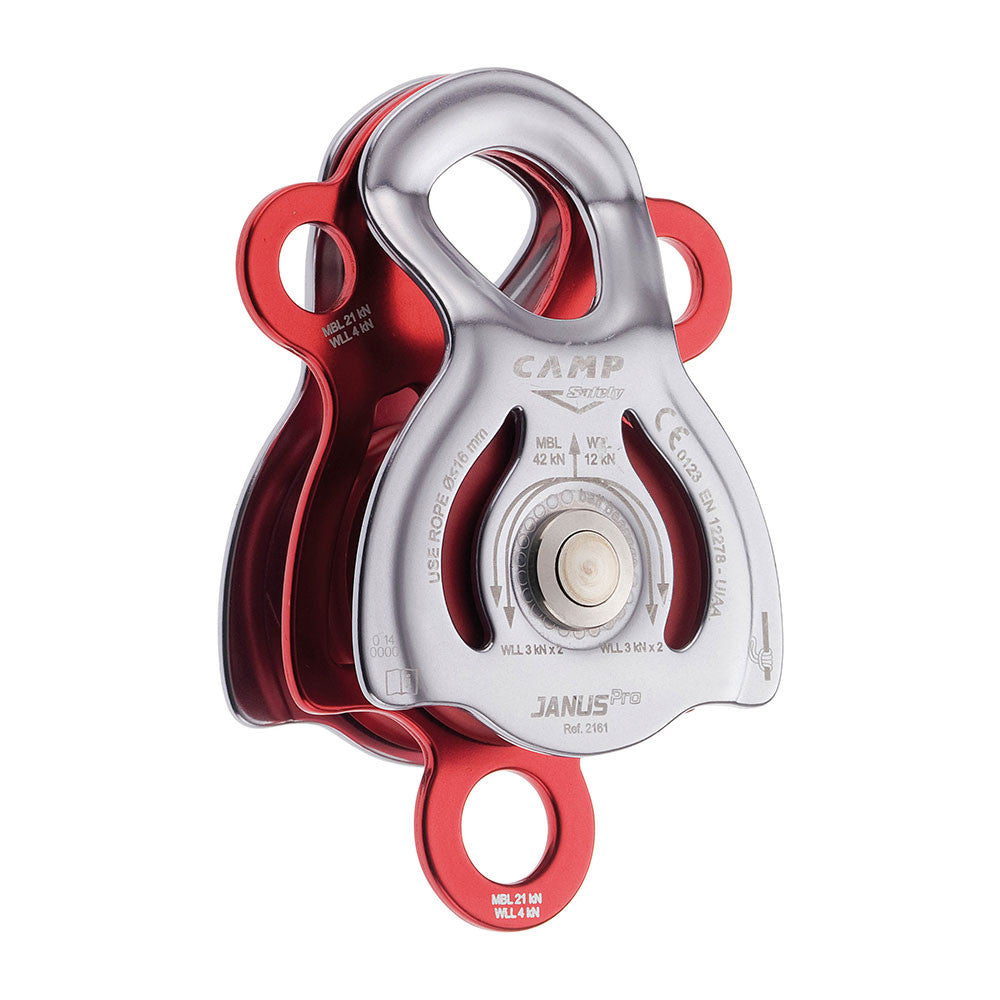 CAMP Janus Pro 2161 red and silver double pulley