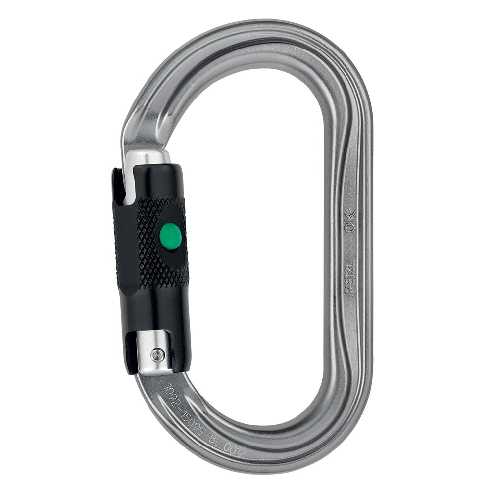 Petzl OK Locking Carabiner - Gray - M33A BL