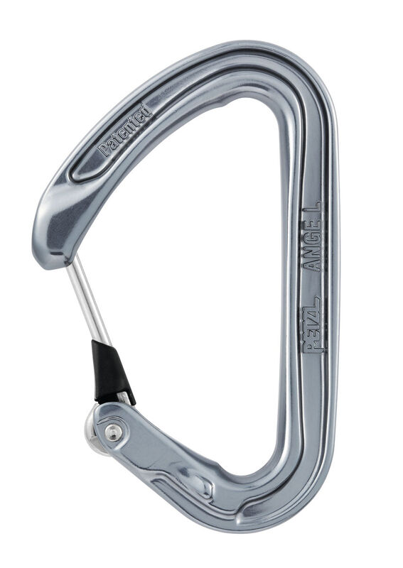 Petzl ANGE L dark gray non-locking MonoFil carabiner, M59 G