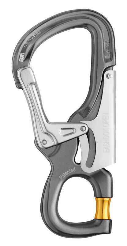 Petzl EASHOOK OPEN M043AA00 gray/yellow connector