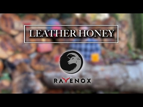 Video demonstration of Leather Honey products on Ravenox leather items, including dog leashes and horse gear.