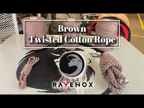 Ravenox Brown Twisted Cotton Rope | The Soft Manila Alternative