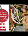 Handmade Twisted Cotton Rope Dog Leash
