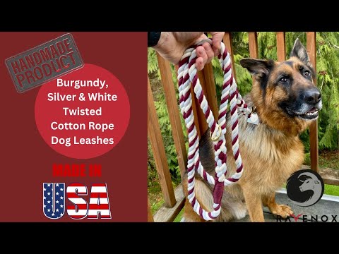 Handmade Twisted Cotton Rope Dog Leash