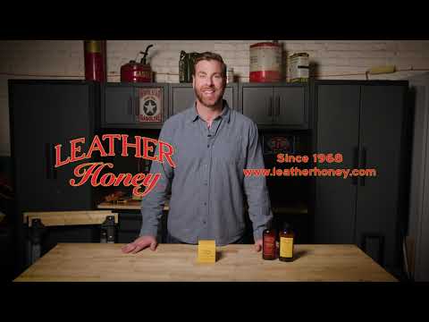 Video thumbnail showing the demonstration of Leather Honey Leather Care Wipes (10 Pack), highlighting their effectiveness in cleaning various leather items, including automotive interiors, furniture, and accessories, with scenes of the wipes in action.
