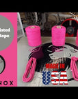 Video showcasing the versatility and quality of Ravenox's Hot Pink Twisted Cotton Rope on a product listing page.