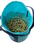 View into the open Sherrilltree rope bag; rope shown is not included.