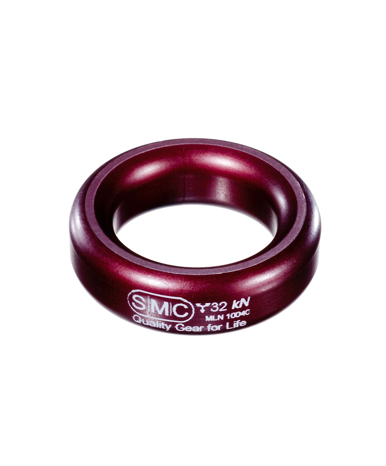 Red SMC 81505 aluminum rigging ring with 32 kN marking