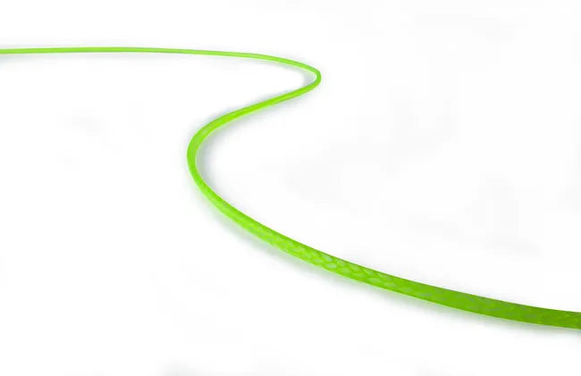 Green Teufelberger dynaGLIDE throwline, representative rope sample