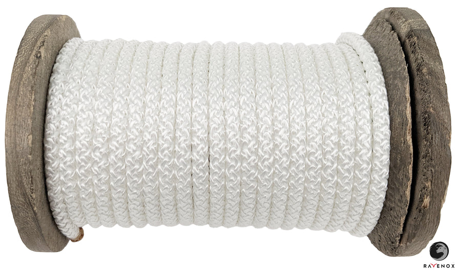 Knit Braid Polyester Rope (White) (4637487136858)