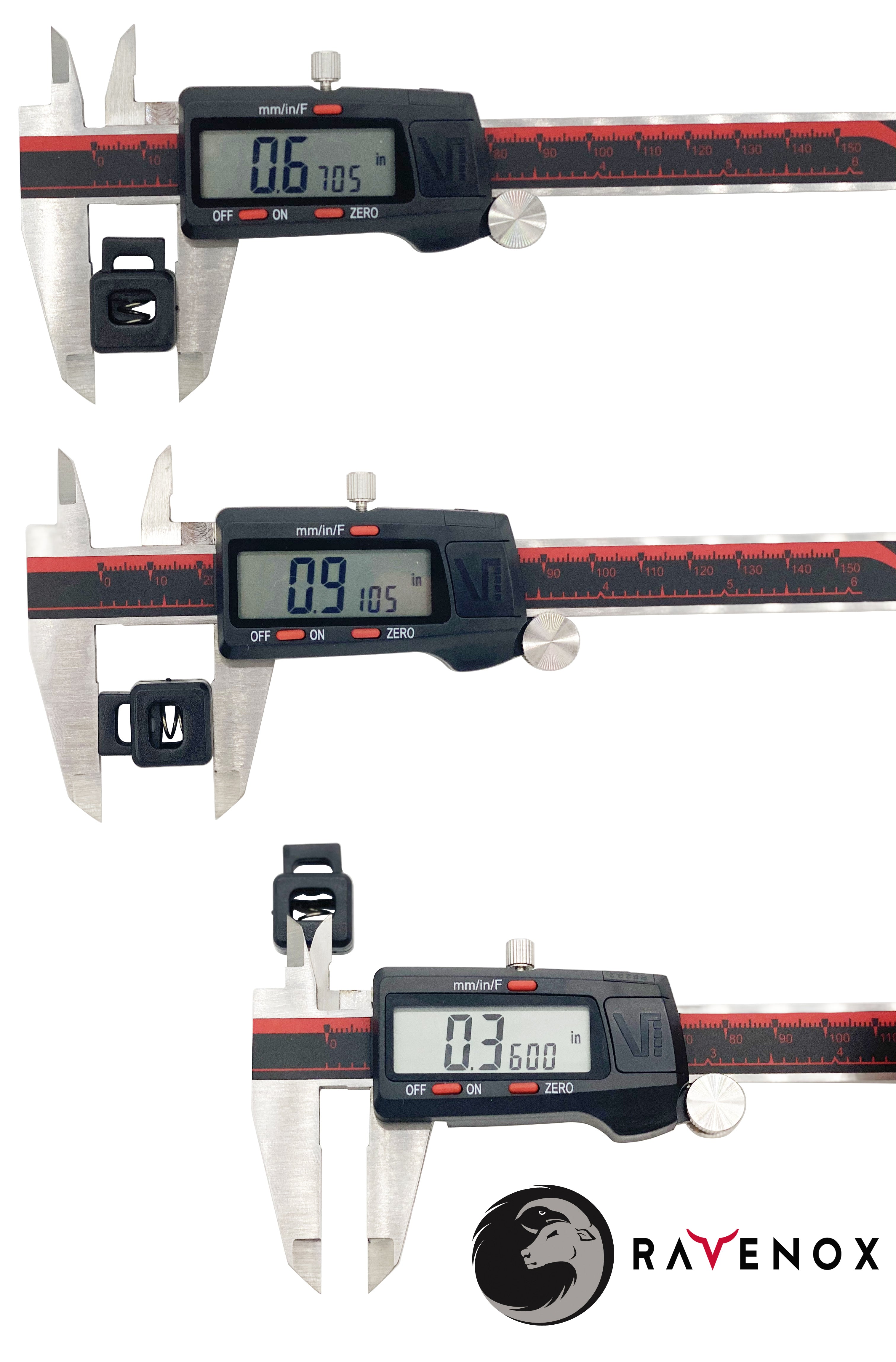 Ravenox Square Cord Locks for 550 Paracord Projects COVID-19 Face Masks Bungee Cord (4338757173338)