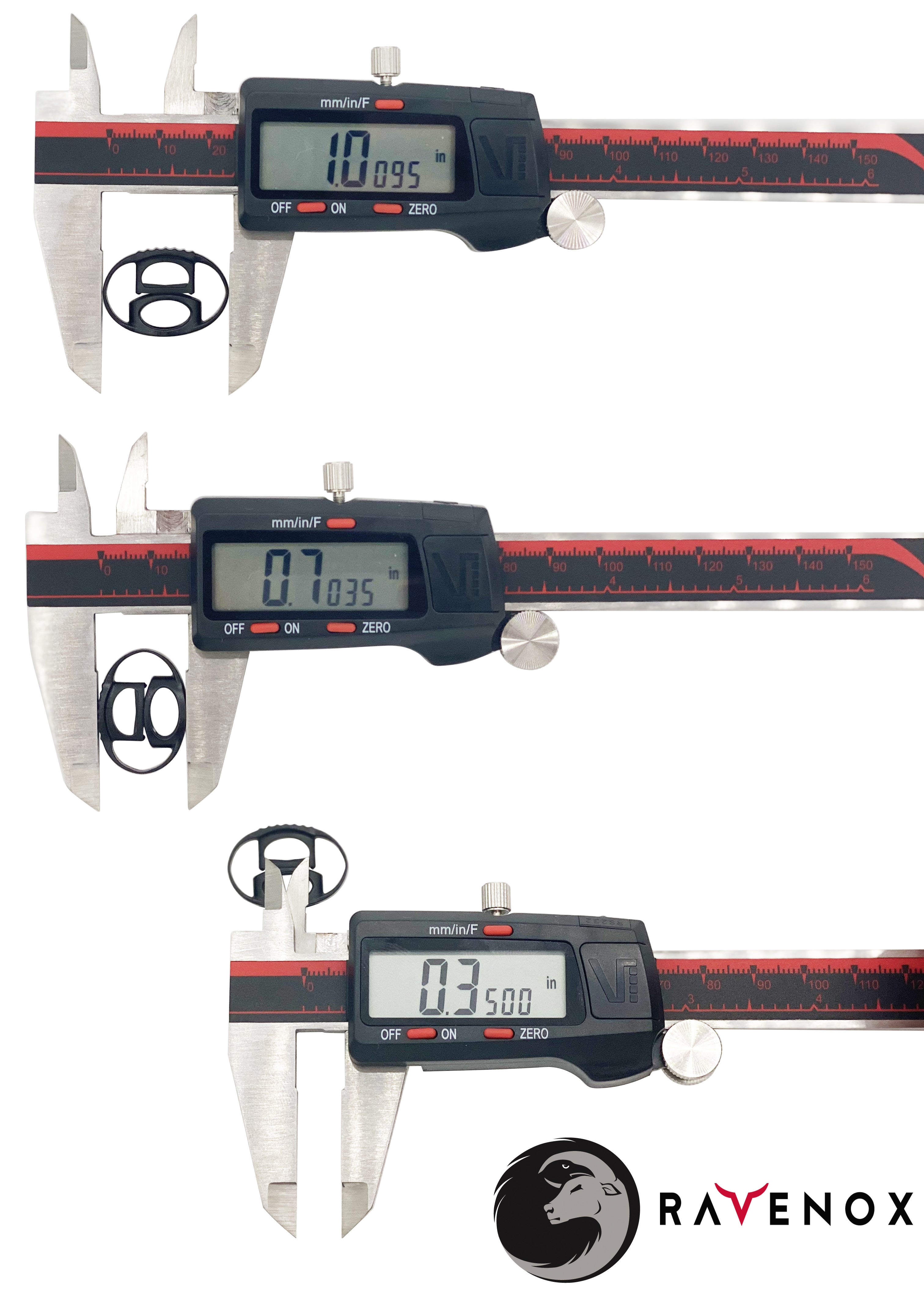 Ravenox No Spring CSL Cord Locks for 550 Paracord Projects COVID-19 Face Masks Bungee Cord (4297898817)