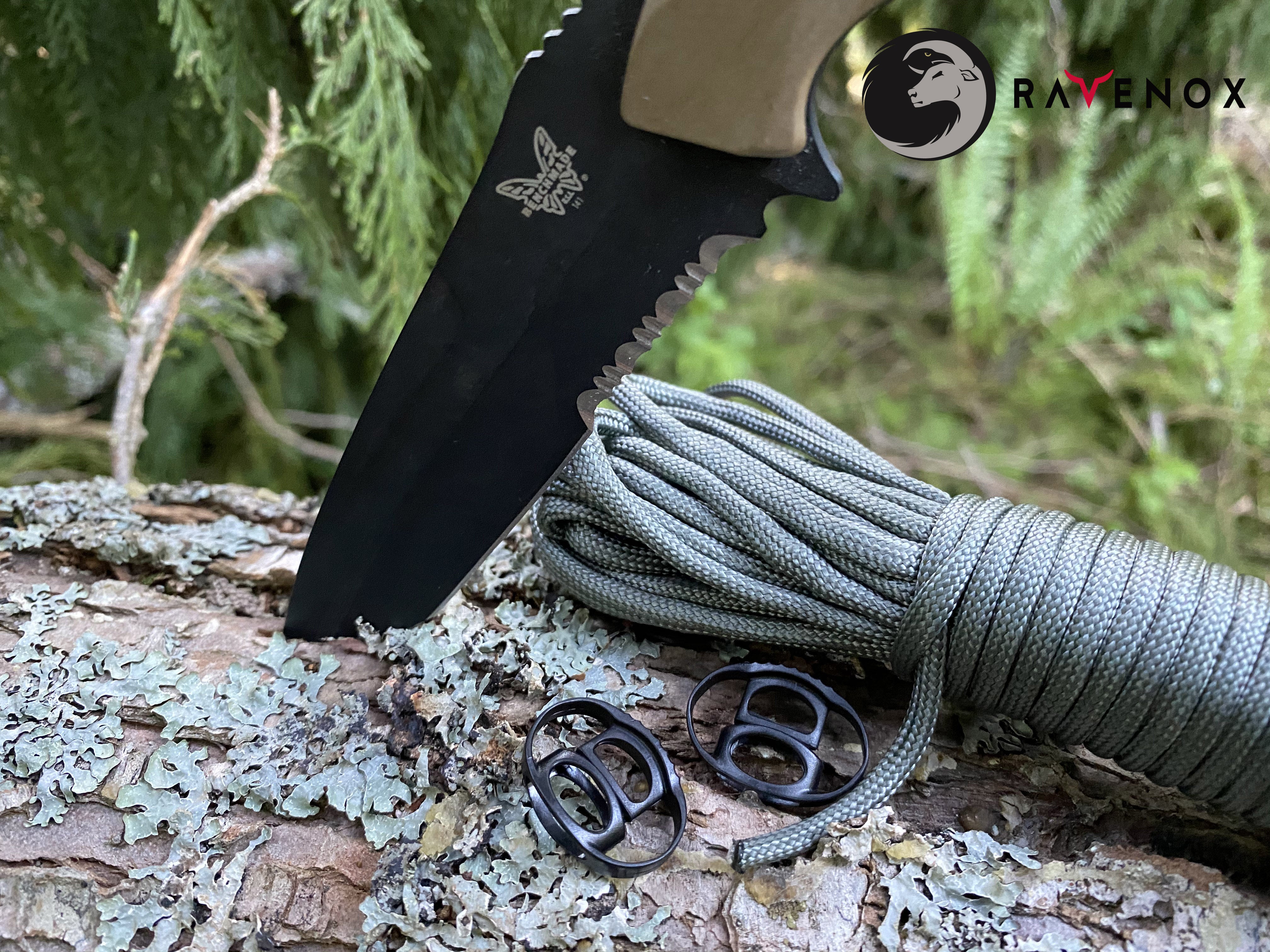 Ravenox Black CSL Cord Locks for 550 Paracord Projects COVID-19 Face Masks Bungee Cord (4297898817)