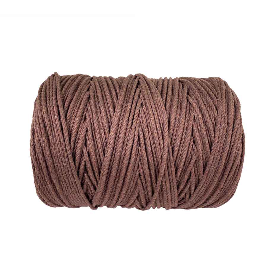 Ravenox Brown Cotton Macramé Cord | Natural Cord for Macramé Projects 3 mm x 16 Yards